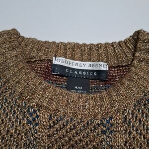 Geoffrey Beene Men's Brown Crewneck Sweater
